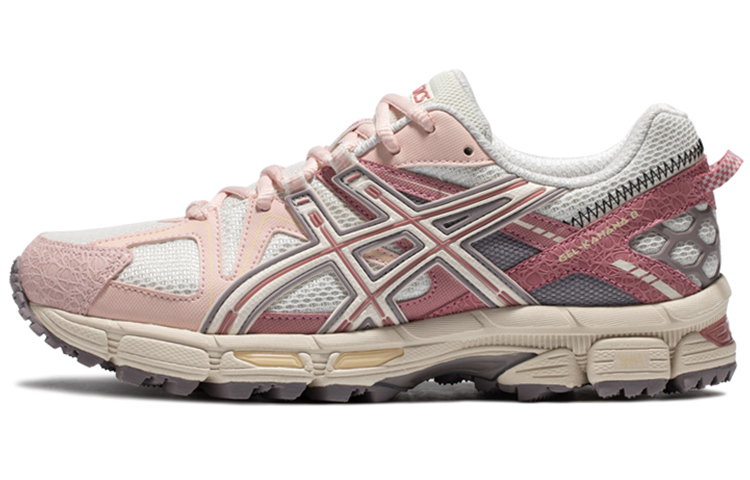 ASICS Gel-Kahana 8 comfortable and fashionable fabric synthetic leather shock-absorbing and wear-resistant low-top cross-country running shoes women's pink