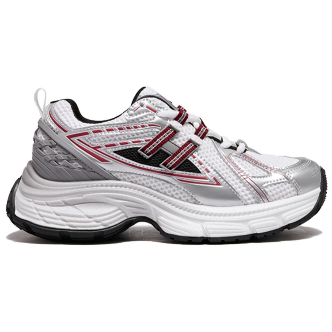 CAMEL Cushioning, Wear Resistant Low top Running Shoes Women’s White Silver Red