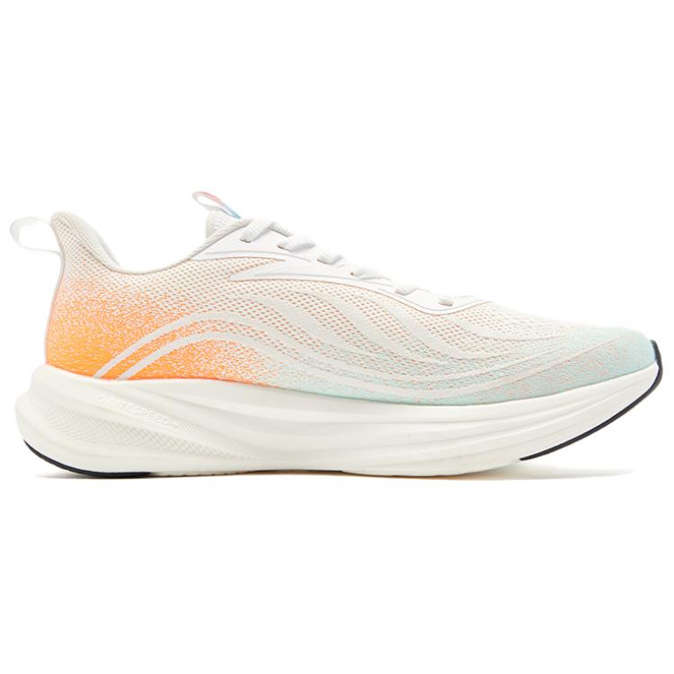 QIAODAN Cushioning Breathable Lightweight Low top Casual Running Shoes Men’s Jordan White Bay Blue