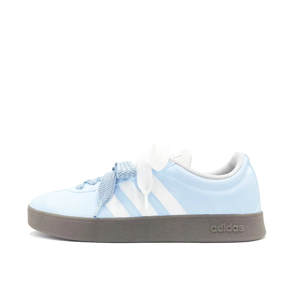 Adidas VL COURT 2.0 Blue Mist Abrasion Resistant Abrasion Resistant Low top German Army Trainers Unisex Blue White