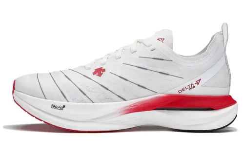 DESCENTE AWAKEN Comfortable Low top Running Shoes Men's White Red