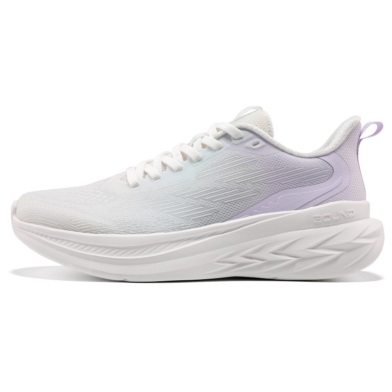 361° Slip Resistant, Abrasion Resistant, Breathable Low top Casual Running Shoes Women’s White Purple