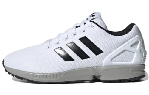 Adidas Originals ZX Flu Abrasion Resistant Slip Resistant Low top Running Shoes Men's White Black