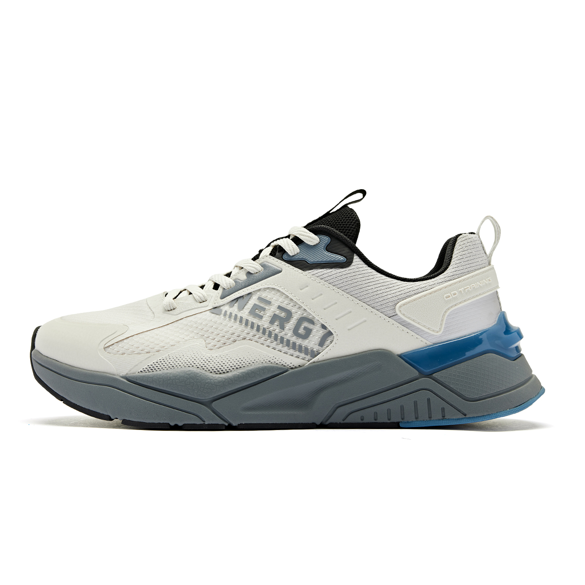 QIAODAN Comfortable Breathable And Slip Resistant Breathable And Slip Resistant Low top Running Shoes Men’s Gray