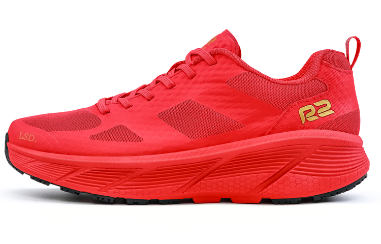 R2 REALRUN Breathable Cushioning Running Shoes Unisex Red