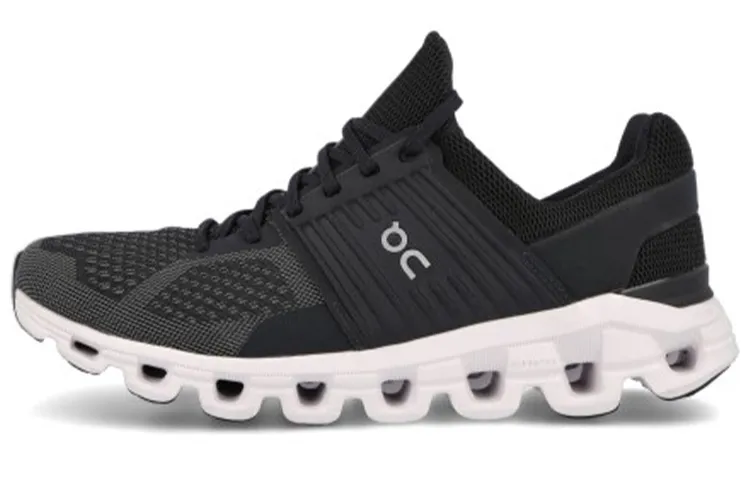 On Running Cloudswift Black Rock White Women's