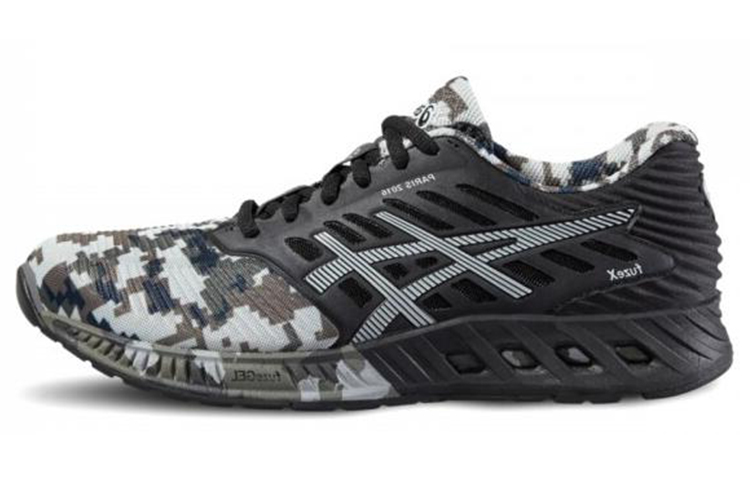 ASICS Fuzex Running Shoes Women's Low Top Black/Camouflage