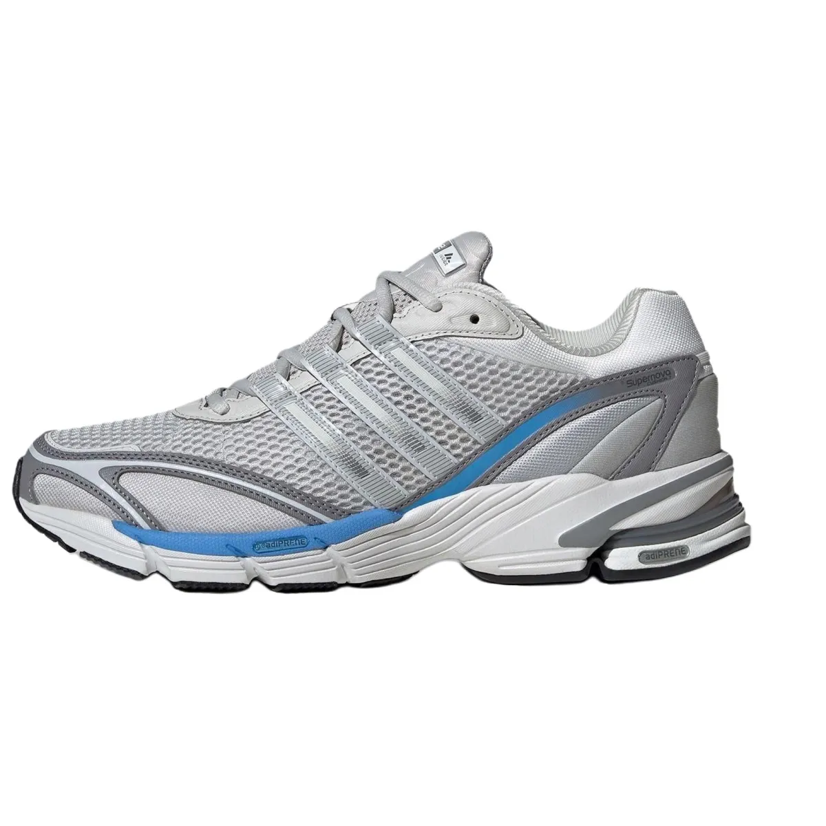 Adidas SUPERNOVA CUSHION 7 Comfortable Slip Resistant Low top Running Shoes Unisex Gray Blue