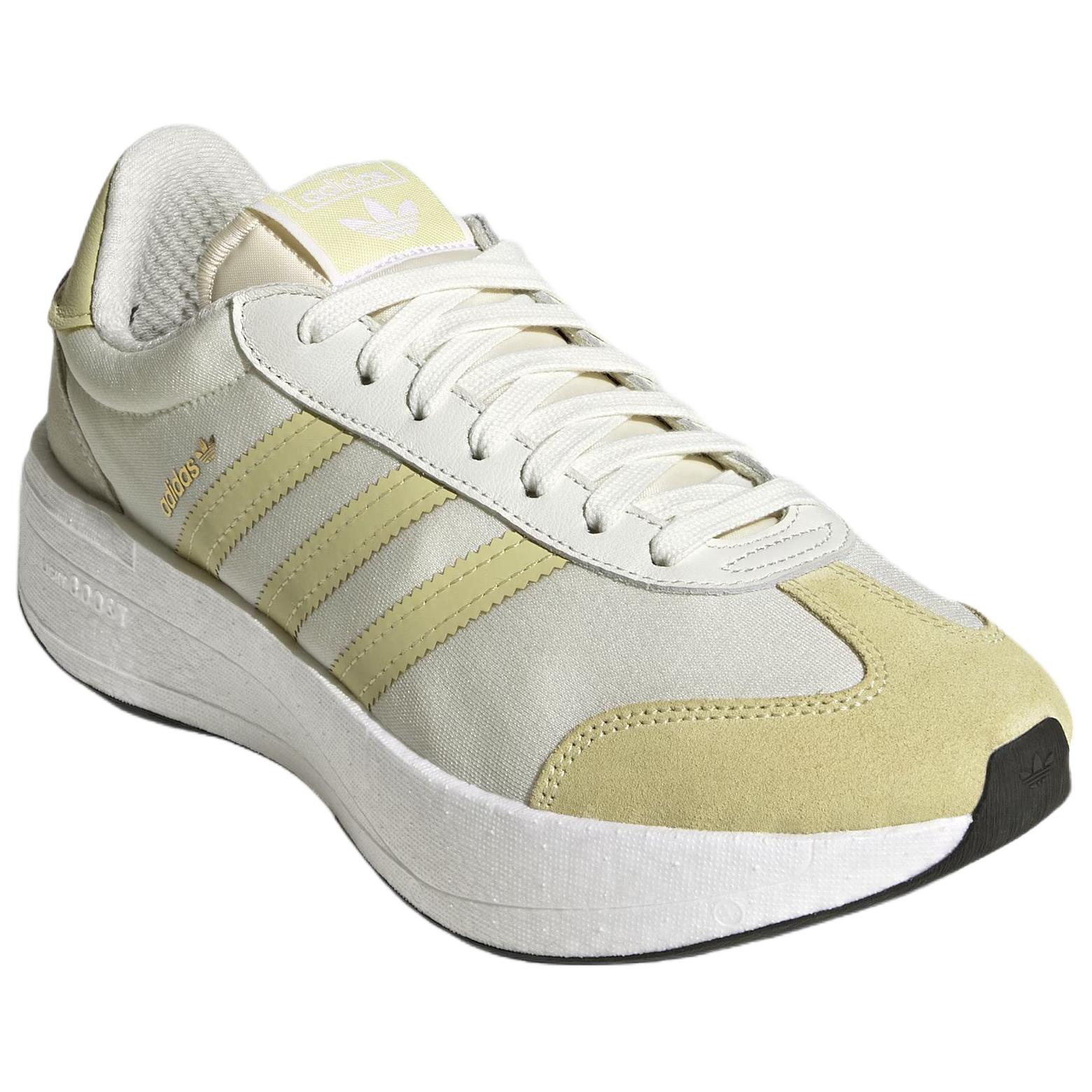 Adidas Originals CITY RNR Fabric Slip Resistant Abrasion Resistant Low top Running Shoes Women’s Beige Yellow