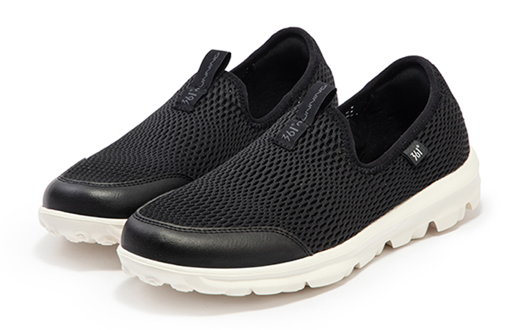 361° Slip on Collection Slip Resistant Abrasion Resistant Low top Running Shoes Women’s Black White
