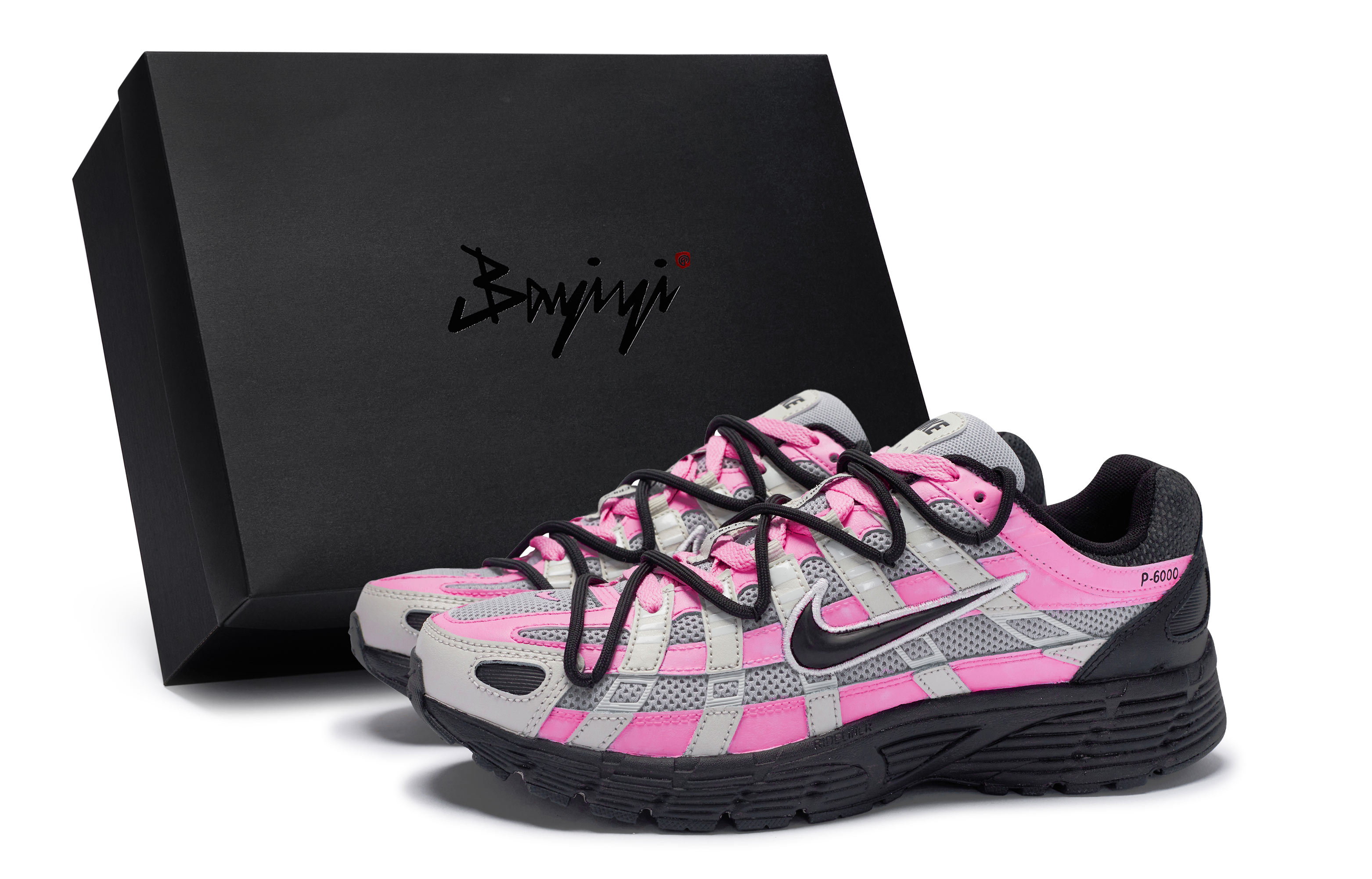 Nike P 6000 Low top Y2k Retro Running Shoes Unisex Pink Silver Gray