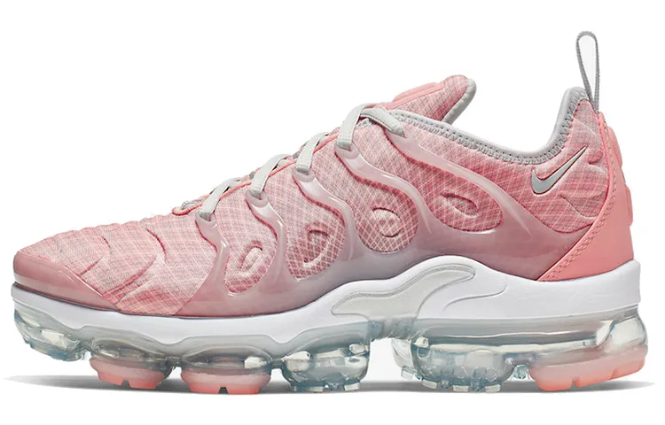 Nike Vapormax Plus Pu Cushioning Low top Running Shoes Women's Coral Powder