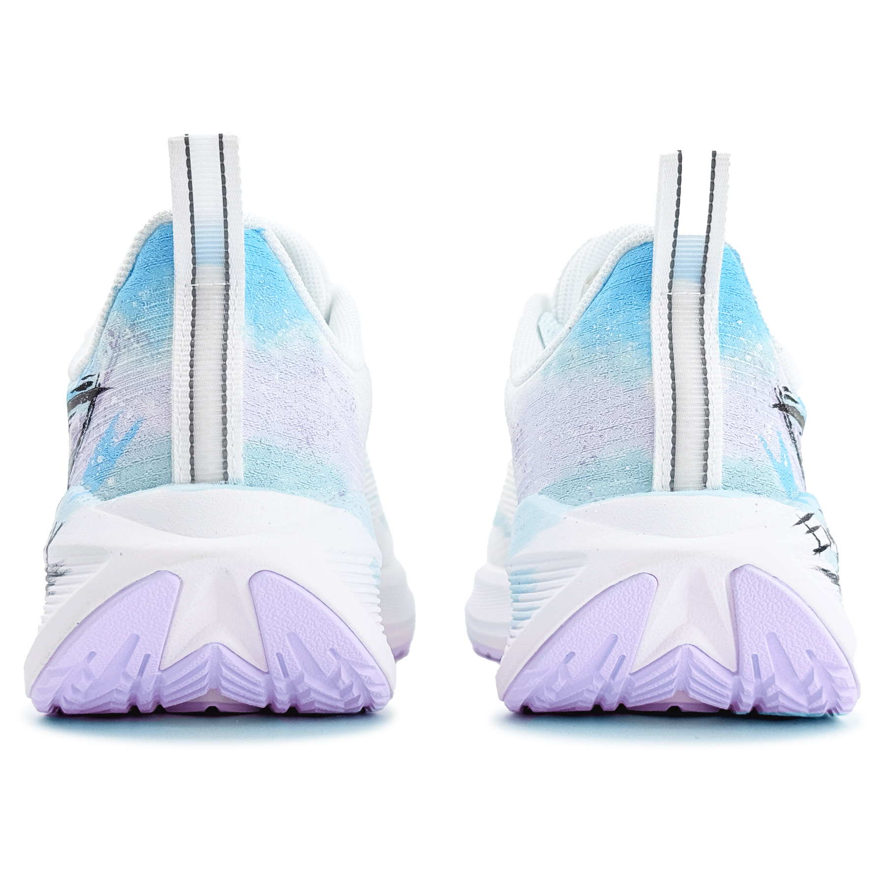 Li Ning Wuyue Cushioning Rebound Low top Casual Running Shoes Women’s Blue Purple