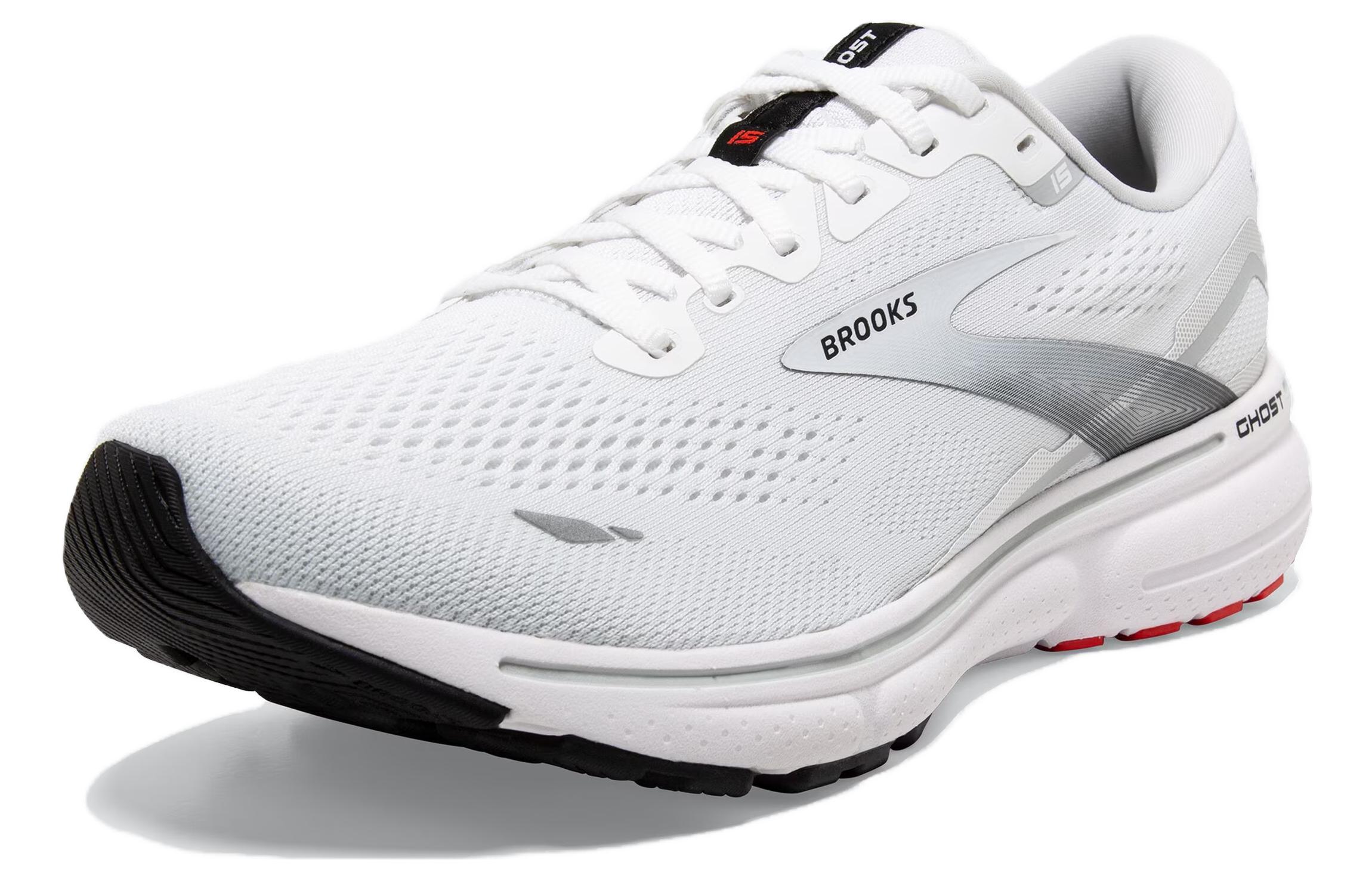 Brooks Ghost 15 Cushioning, Wear Resistant Low top Running Shoes Men’s Gray
