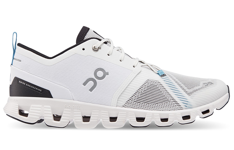 On Cloud X 3 Running Shoes Men’s Low Top White, Black