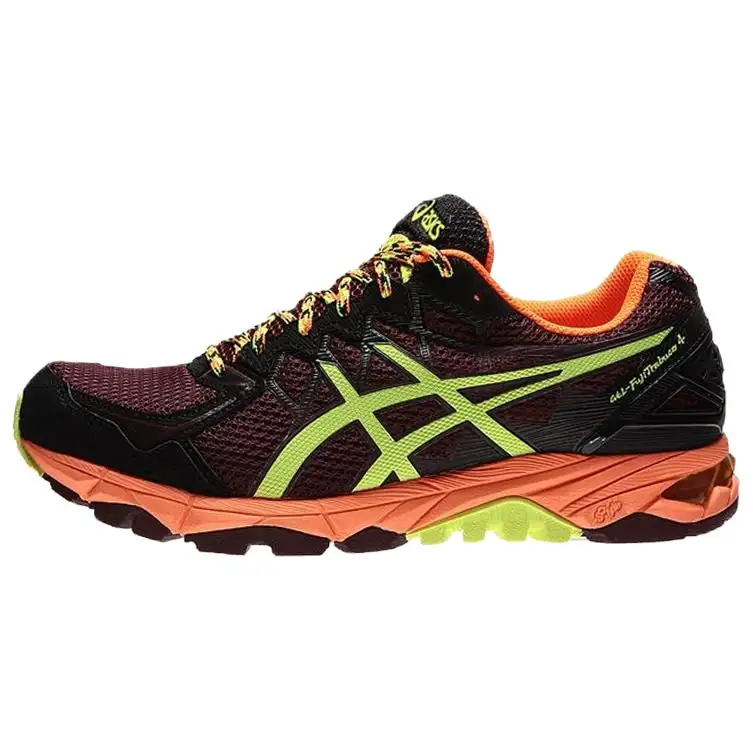 ASICS Versatile Abrasion Resistant Low top Running Shoes Men's Yellow Brown Red