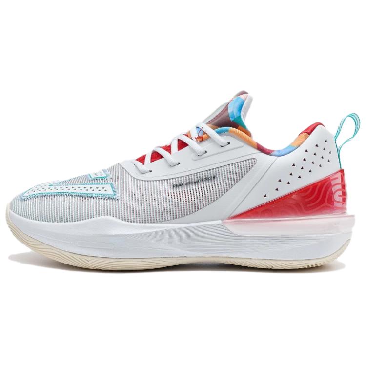 PEAK Taichi Triangle 3.0 Slip Resistant Abrasion Resistant Low top Running Shoes Men’s White Red