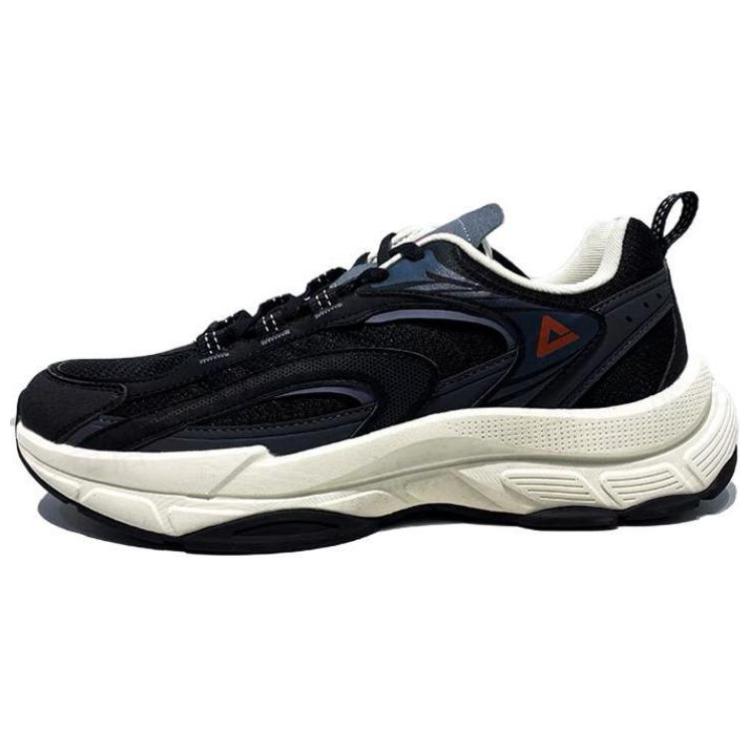 PEAK Cushioning Abrasion Resistant Cushioning, Wear Resistant Low top Running Shoes Men’s Black