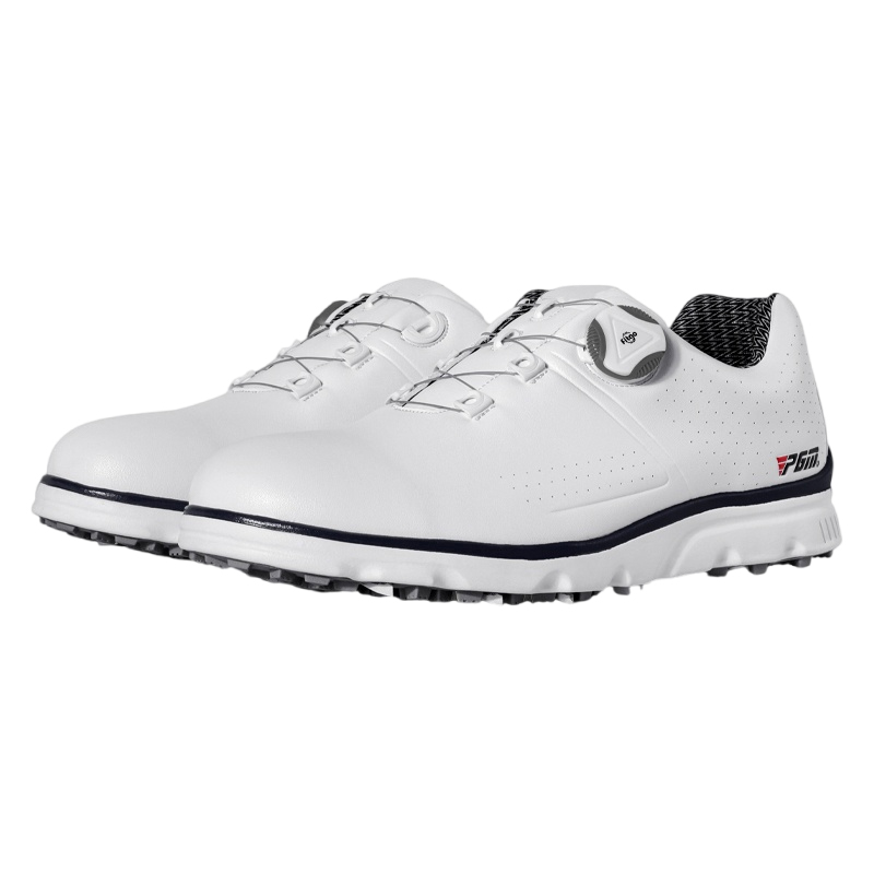 PGM Slip Resistant Abrasion Resistant Low top Golf Shoes Men’s White Blue