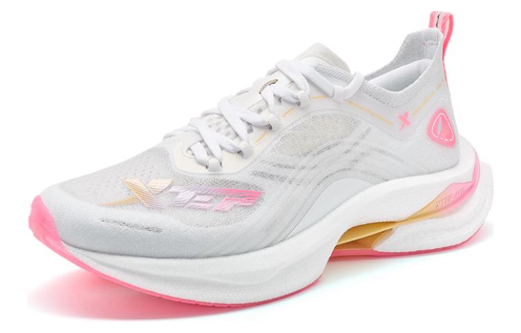 XTEP Lightweight 7.0 PRO Casual Slip Resistant, Abrasion Resistant, Breathable Low top Running Shoes Women’s White Pink