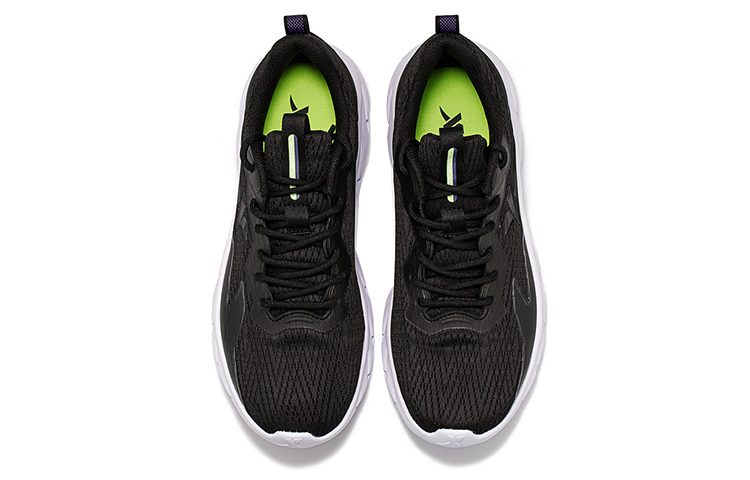 XTEP Cushioned Wear-Resistant Lightweight Low-Top Running Shoes Men’s Black
