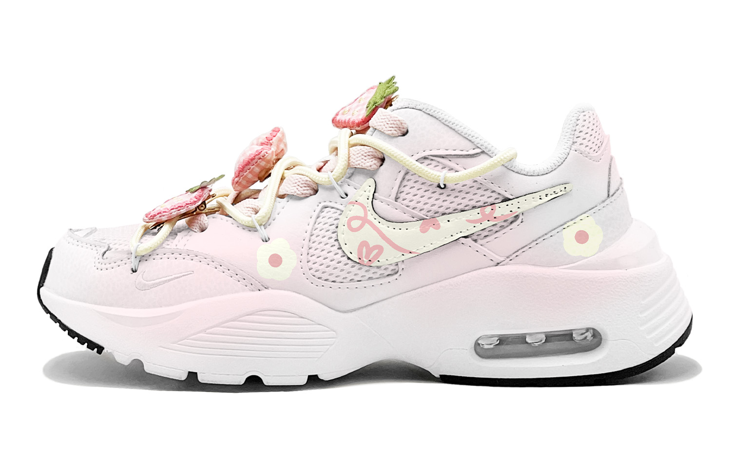 Nike Air Max Fusion Slip Resistant Slip Resistant Low top Y2k Running Shoes Women’s Pink Yellow