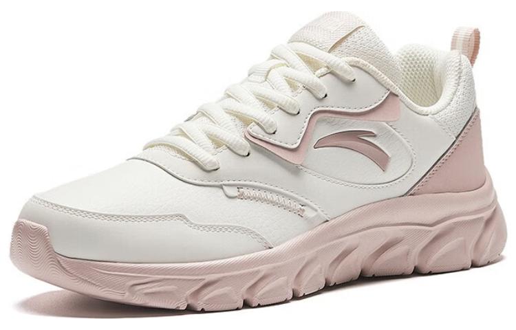 Anta Cushioning, Wear Resistant Low top Running Shoes Women’s White Gray Pink