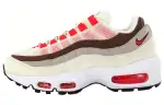 Nike Air Max 95 Low top Running Shoes Unisex Beige Red