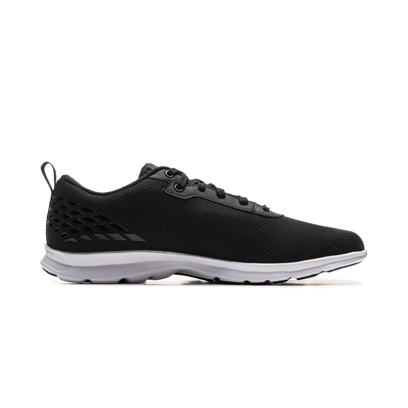 Li Ning Cushioning Slip Resistant Abrasion Resistant Low top Casual Running Shoes Men’s Black