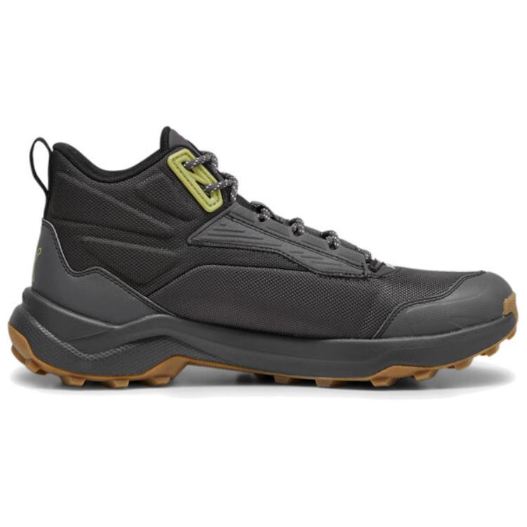 PUMA Slip Resistant Mid top Running Shoes Unisex Black Green
