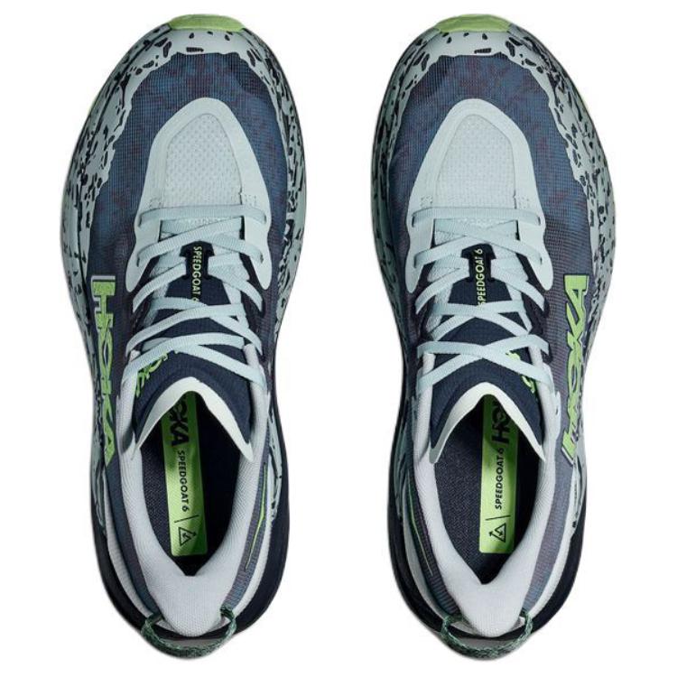 HOKA ONE ONE SPEEDGOAT 6 Slip Resistant Abrasion Resistant Low top Running Shoes Men’s Blue Gray