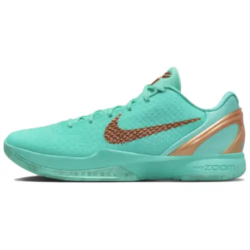 Jalen Brunson × Nike Zoom Kobe 6 Protro Statue of Liberty PE versatile and comfortable low-top basketball shoes men's green
