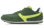 Li Ning Comfortable Breathable Abrasion Resistant Slip Resistant Low top Running Shoes Men's Army Green & White