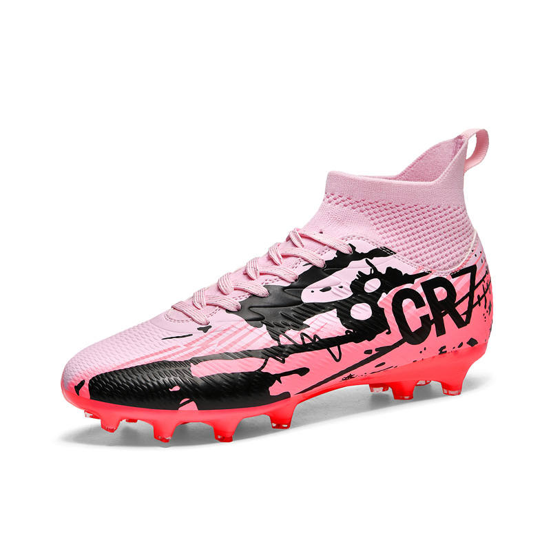 Sportful Soccer Shoes Men’s Low Top Pink Long Stud/Black Long Stud/Green Long Stud