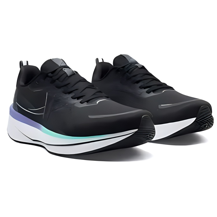 XTEP 6.0 Speed Cushioning Breathable Lightweight Low top Sprint Running Shoes Men’s Black