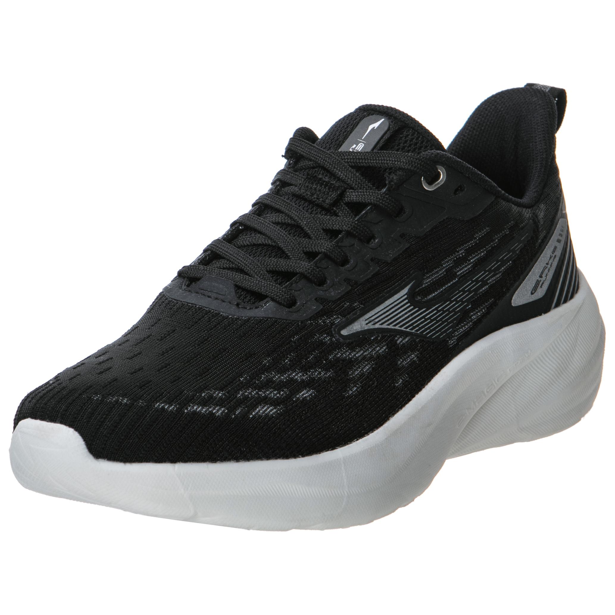 Erke Comfortable Cushioning Abrasion Resistant Low top Running Shoes Women’s Black