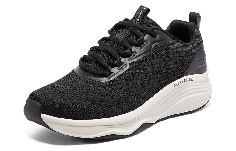 Skechers D’lux Fitness Comfortable Cushioning Abrasion Resistant Low top Running Shoes Men’s Black White