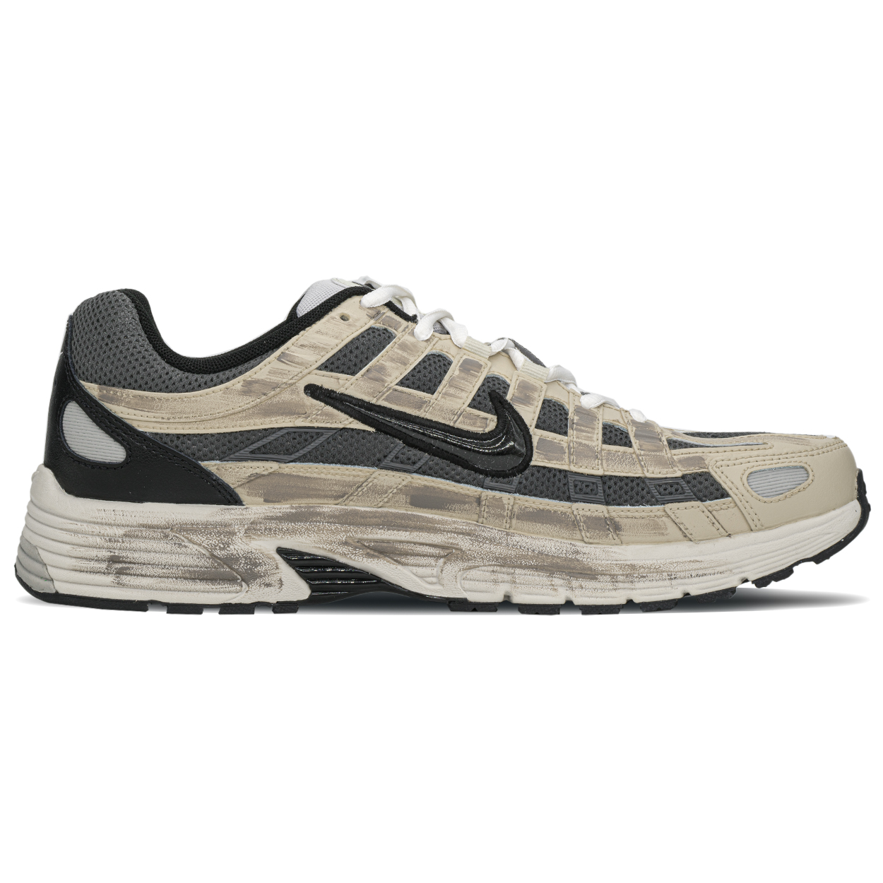 Nike P 6000 Slip Resistant Slip Resistant Low top Running Shoes Unisex Black Gray