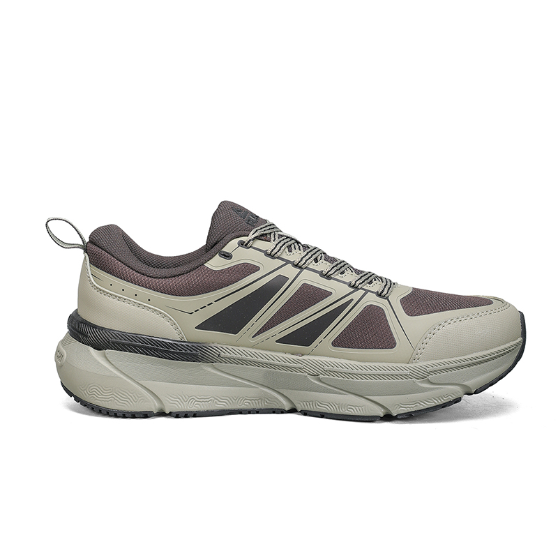 PEAK Cushioning Slip Resistant Abrasion Resistant Low top Running Shoes Men’s Gray Cyan