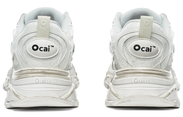 Ocai Runtech3.0 Vintage Abrasion Resistant Breathable Low top Running Shoes Unisex Dirty White