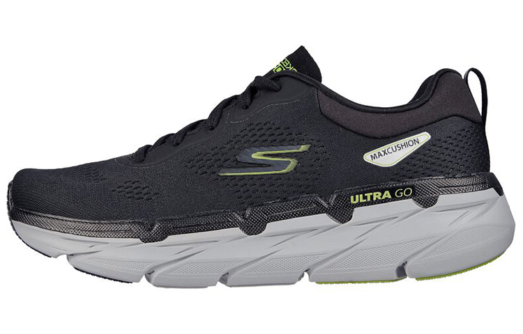 Skechers Skechers Max Cushioning Xingmai series low-top running shoes men's black