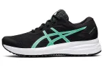 Asics Patriot 12 Comfortable Fabric Cushioning Abrasion Resistant Breathable Low top Running Shoes Women's Black Green
