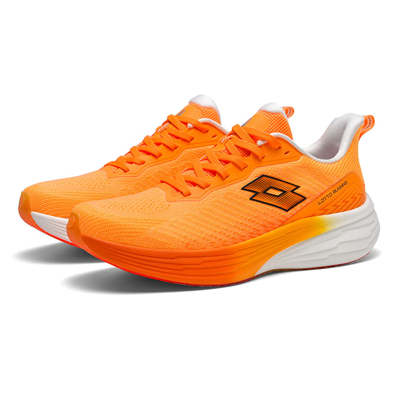 LOTTO Cushioning Abrasion Resistant Breathable Low top Carbon Plate Running Shoes Men’s Neon Orange