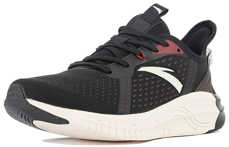 Anta Mesh Breathable Abrasion Resistant Breathable And Wear resistant Low top Running Shoes Men’s Black