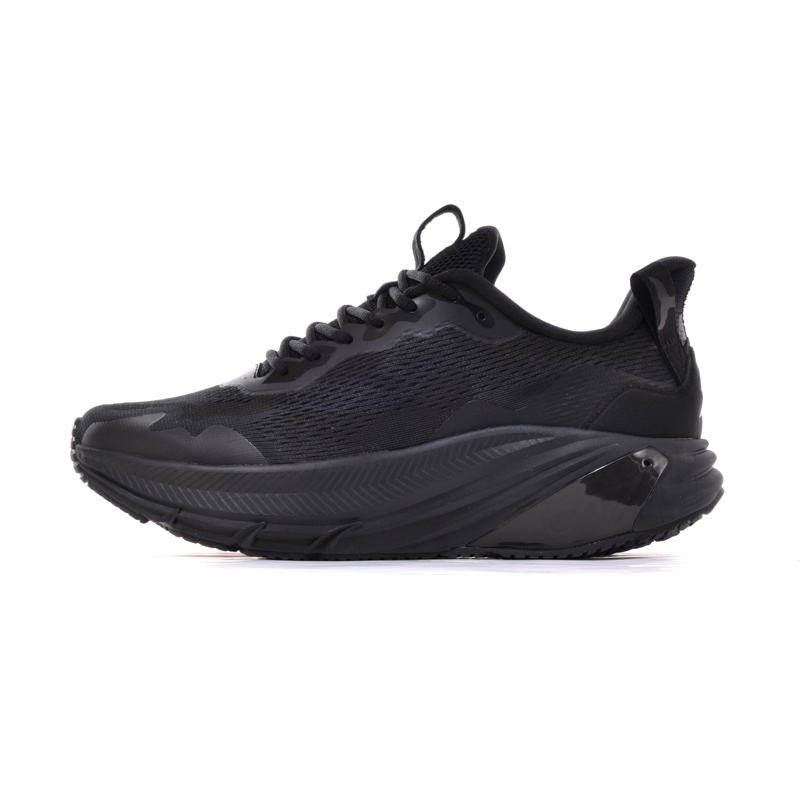 JNDO Slip Resistant, Abrasion Resistant, Moisture Wicking Low Top Running Shoes Unisex Black Swan