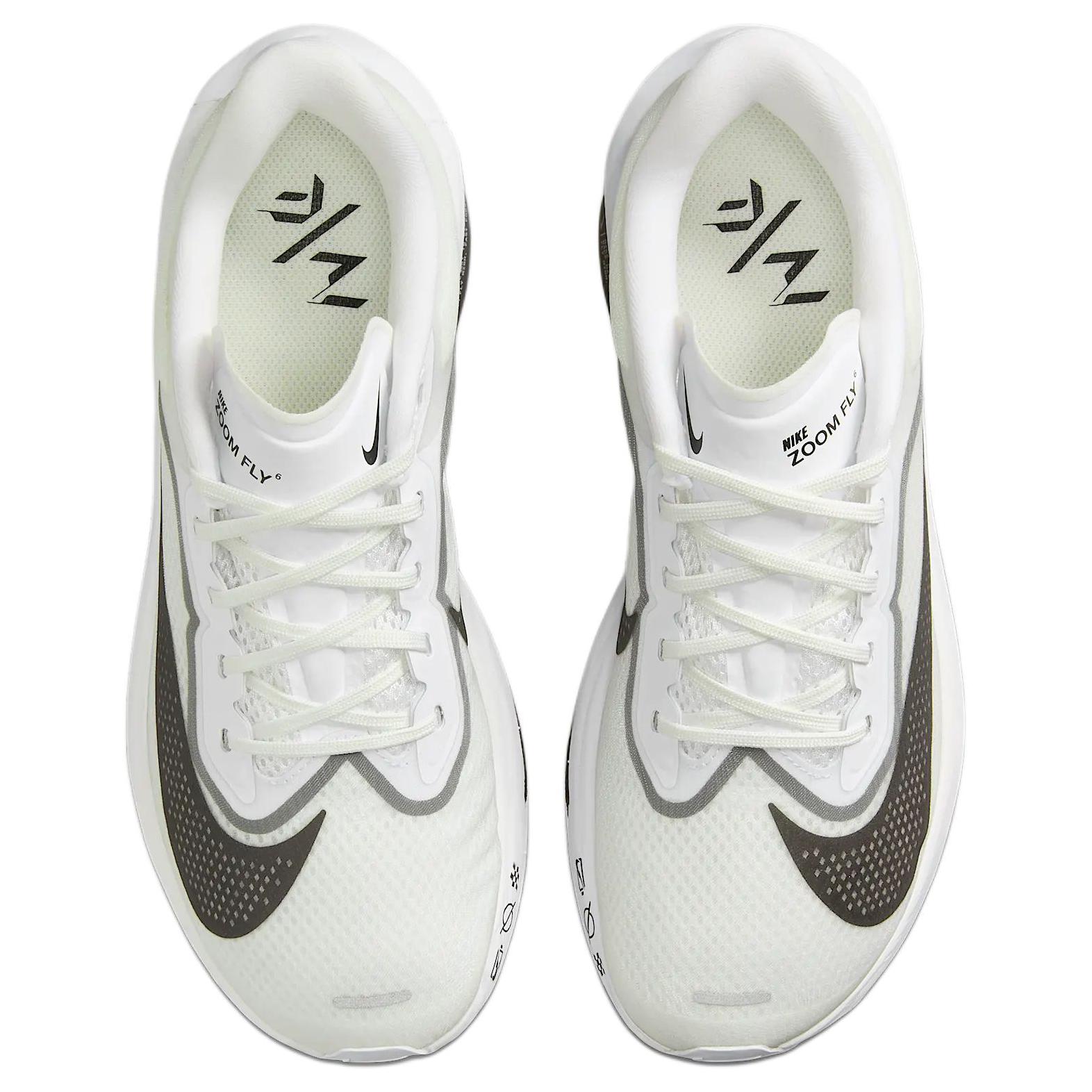 Nike Zoom Fly 6 Slip Resistant Abrasion Resistant Low top Casual Running Shoes Women’s White Gray