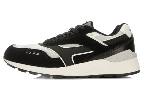 Li Ning Textile, Synthetic Leather Cushioning Slip Resistant Abrasion Resistant Lightweight Low top Running Shoes Men's