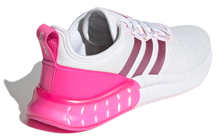Женские кроссовки adidas neo Kaptir Super (белые с розовым и фиолетовым) — Белый / розовый / фиолетовый — фото 4