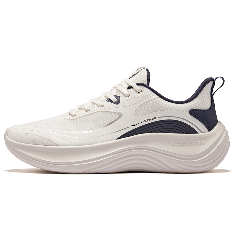 Erke Cushioning Rebound Abrasion Resistant Low top City Commuting Running Shoes Men’s Microcrystal White Cosmic Blue