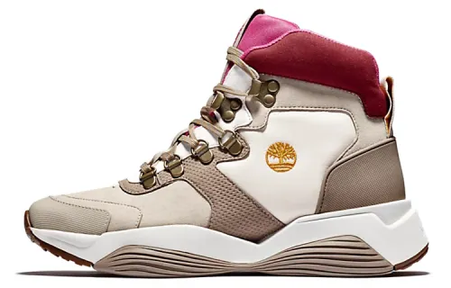 Timberland Emerald Bay Running Shoes Women's High Top White/Grey/Powder